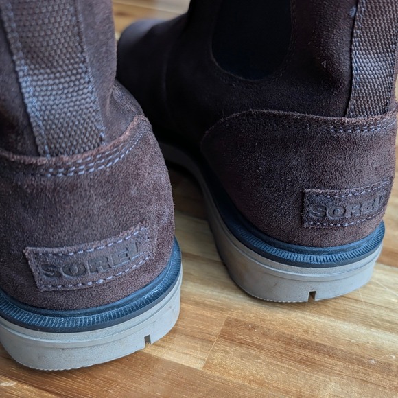 Sorel Men Chelsea Waterproof Suede Boots Dark Brown Size 12 main image 6